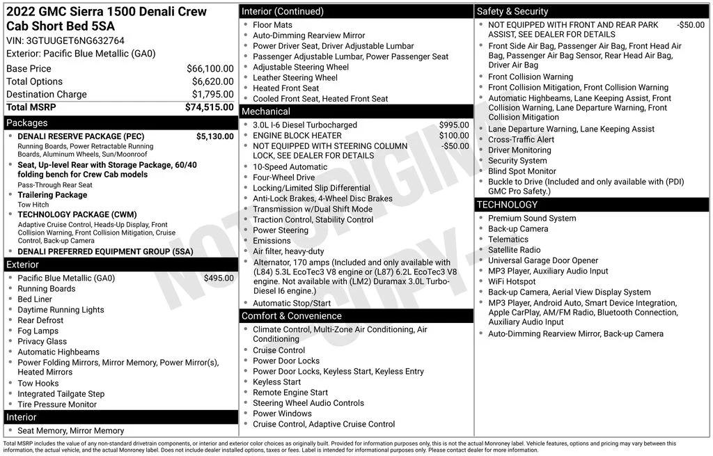 gmc sierra 1500 denali 2022 3GTUUGET6NG632764 image gmc sierra 1500 denali 2022 3GTUUGET6NG632764 image